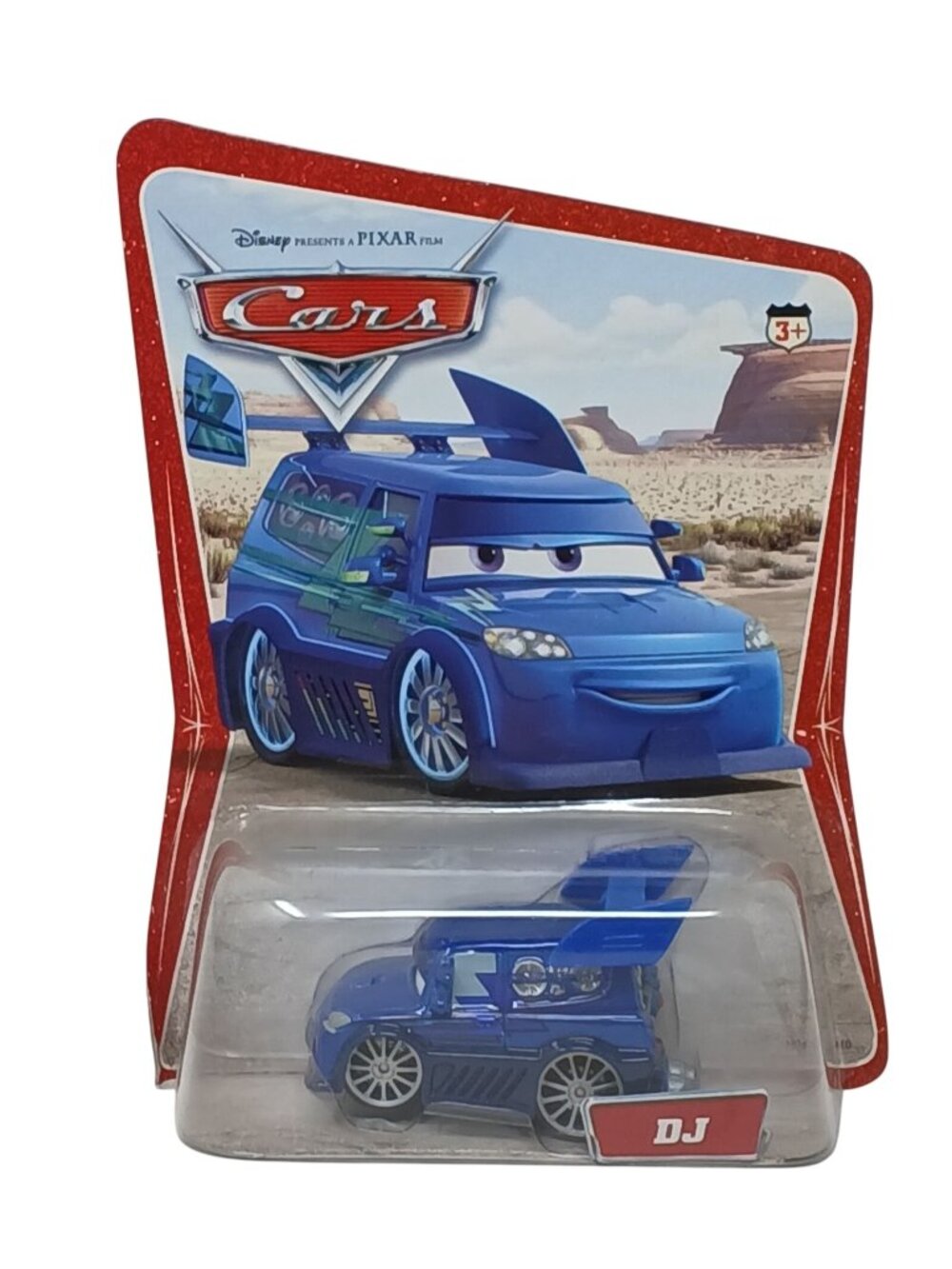 Disney Pixar Cars DJ Blue Tuner Original Desert Scene 2005 12 back 12C A1 1L #S9